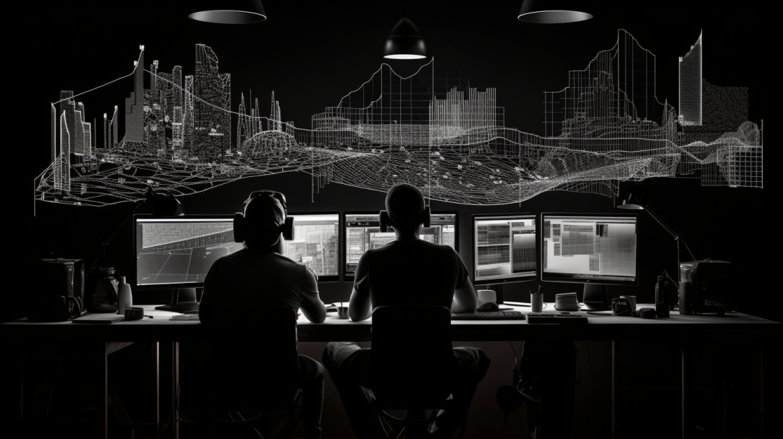 Image of the team at Artisan Labs working on voice technology projects